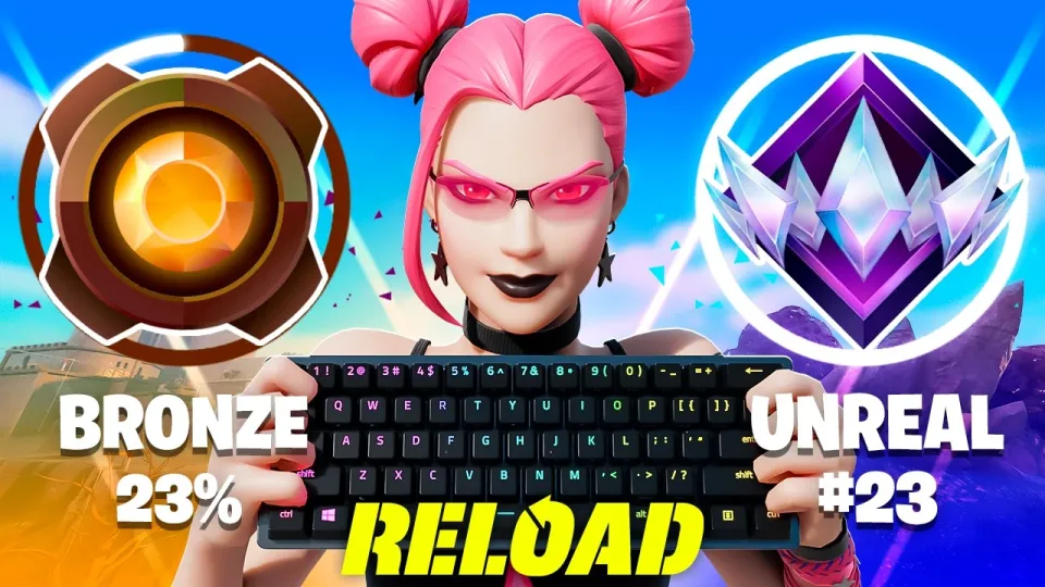How a Fortnite Bronze to Unreal speedrun works in Fortnite Reload